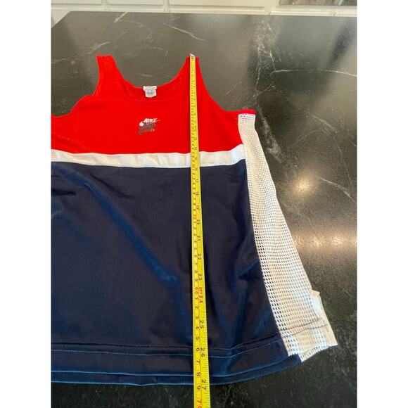 Nike Mesh Splice Tank Vintage 3 check logo Medium, Made in USA 70's-80s - Picture 10 of 11